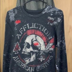Large long sleeve Affliction Shirt